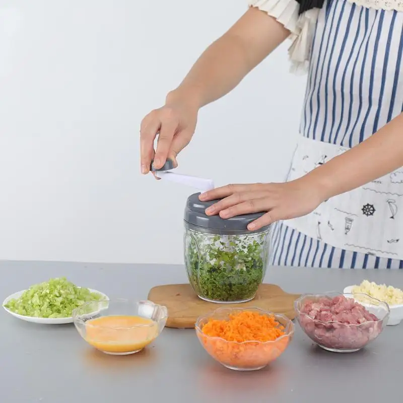 Portable Manual Meat Grinder Stainless Steel Fruit Vegetable Shredder Slicer Food Chopper Mincer Home Kitchen Appliances