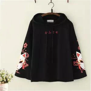 2 Флисовые топы милые толстовки уличная японская Harajuku толстовки с капюшоном забавные шеврон с принтом плюс толстовки женские Ulzzang женские - Цвет: 2