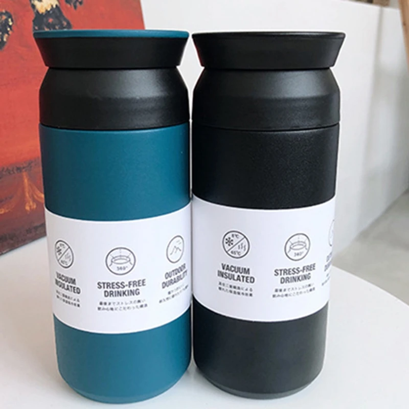 Quality Japanese Harajuku Double Wall Stainless Steel Thermoses Vacuum Flasks Thermal Insulation Cup