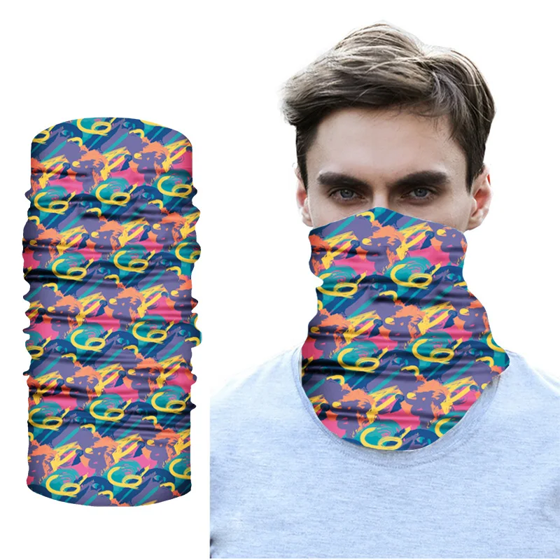 

Fashion Designer 2020 Multi-use Tube Scarf Bandana Head Face Neck Gaiter Snood Head Hand Wear Hiking Scarves Neck Cover