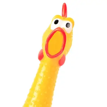 

Pets Dog Toys Screaming Chicken Squeeze Sound Toy for Dogs Super Durable Funny Squeaky Yellow Rubber Chicken Dog Chew Toy