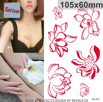 1056cm Temporary fake tattoos Waterproof stickers body art Painting for party decoration etc mixed flower star golden