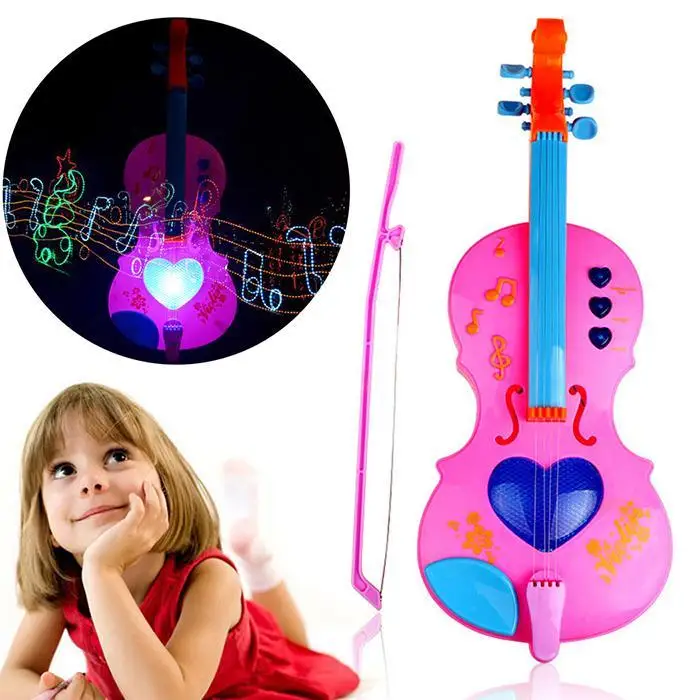 Мини музыкальный инструмент скрипка звук Ligting Baby старше 3 лет игрушки раннего