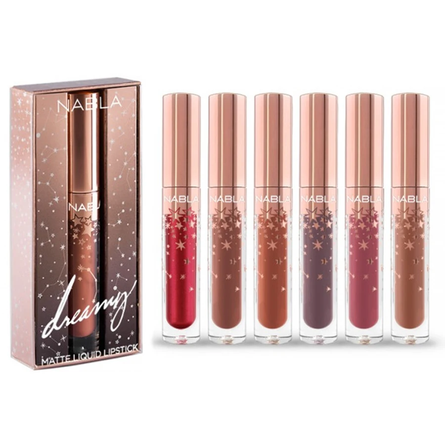 Матовый блеск для губ NABLA starry sky star блестящий металлик водостойкая долговечная