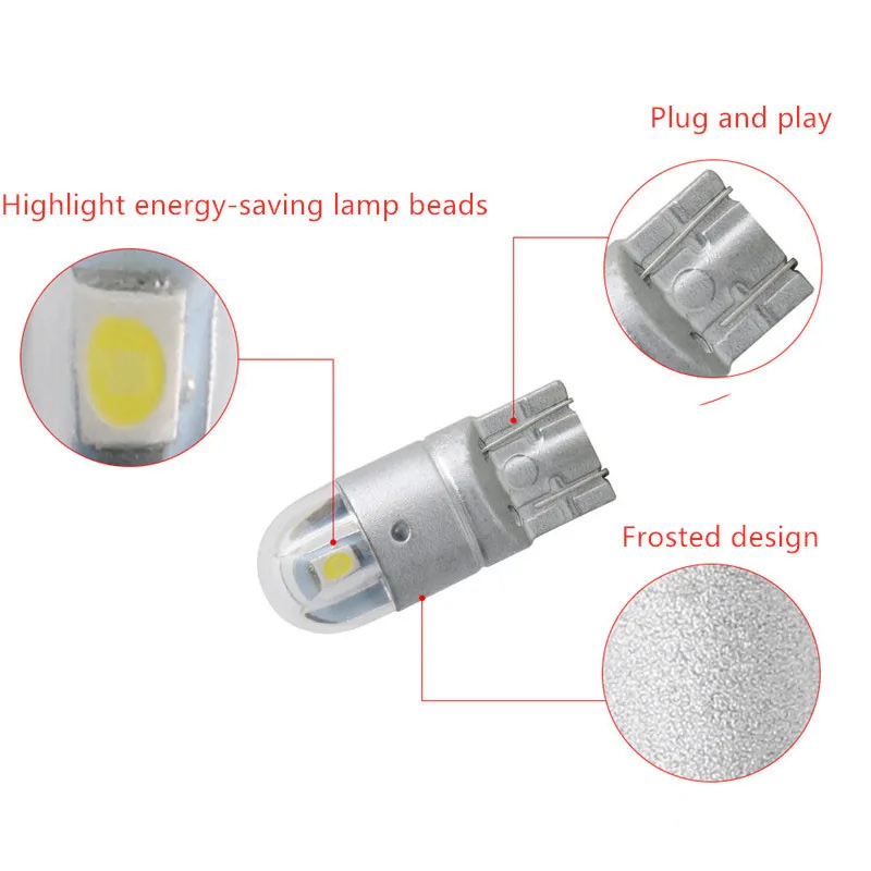 Автомобильный Led T10 3030 маленький пузырьковый 2led светильник шириной |