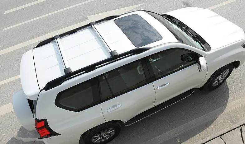 High quality Aluminum Alloy Roof Racks Luggage Rack Crossbar Fits For Toyota Land Cruiser PRADO 120 and 150 series 2003-2019