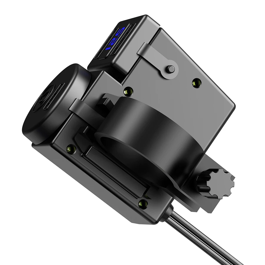 Универсальный мотоцикл gps телефон двойной USB 2.1A и 2.1A зарядное устройство с светодиодный вольтметр Для напряжения+ переключатель водонепроницаемый