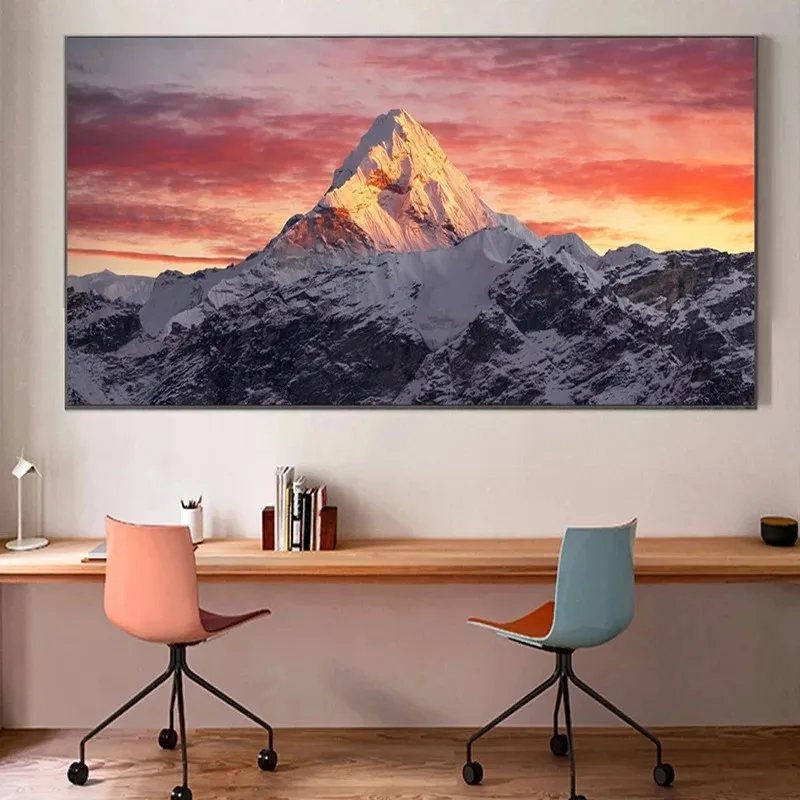 Everest горный в закат плакат и принты картины на холсте Картина Пейзаж украшение