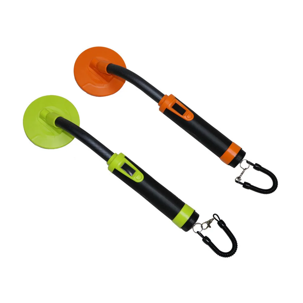 

HS-07 Handheld Metal Detector Full Waterproof 5 Meters Detection High Sensitive LCD Display Three Modes Orange and Green for you