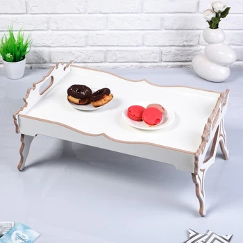 

Folding breakfast table "Provence", 52 × 37cm, with handles, white 4670601