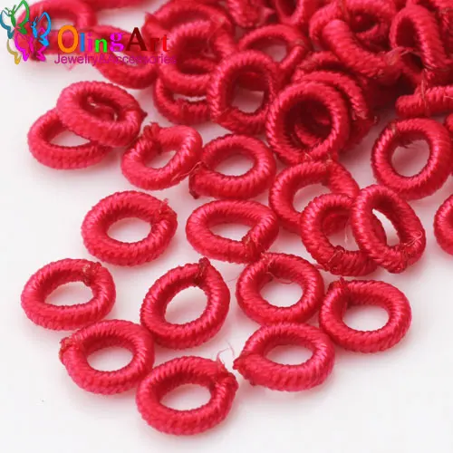 NLX 6mm 010 50pcs OlingArt 6 мм 50 шт./лот красочные застежки нейлоновое кольцо для круглых 3 мм кожаный канат/шнур DIY браслет ожерелье ювелирных изделий - Цвет: NLX 6mm 010 50pcs