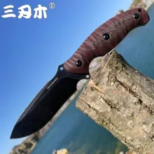 SANRENMU S745 нож с фиксированным лезвием с K оболочкой 14C28 лезвие для походов на открытом воздухе тактический охотничий нож для выживания инструмент для повседневного использования