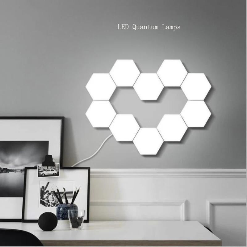  Touch Sensitive Lighting Lamp Hexagonal Lamps Quantum Lamp Modular LED Night Light Hexagons Creativ - 4000110165795