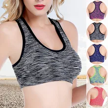 Женский фитнес-Йога Спорт Бюстгальтер Для Бега Спортзала регулируемые Спагетти ремни Мягкий Топ бесшовный топ спортивный жилет s m l