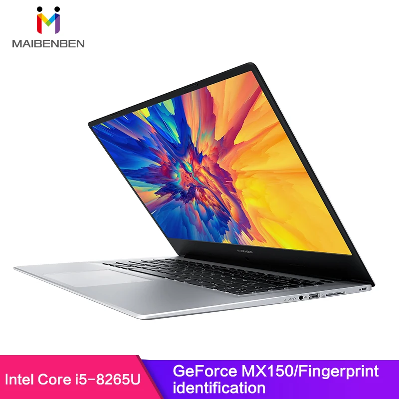 MaiBenBen XiaoMai 6S-2 for Gaming Laptop Intel i5-8265U+MX150 Graphics
Card/16G RAM/240G+1TB/DOS/Silver 15.6\