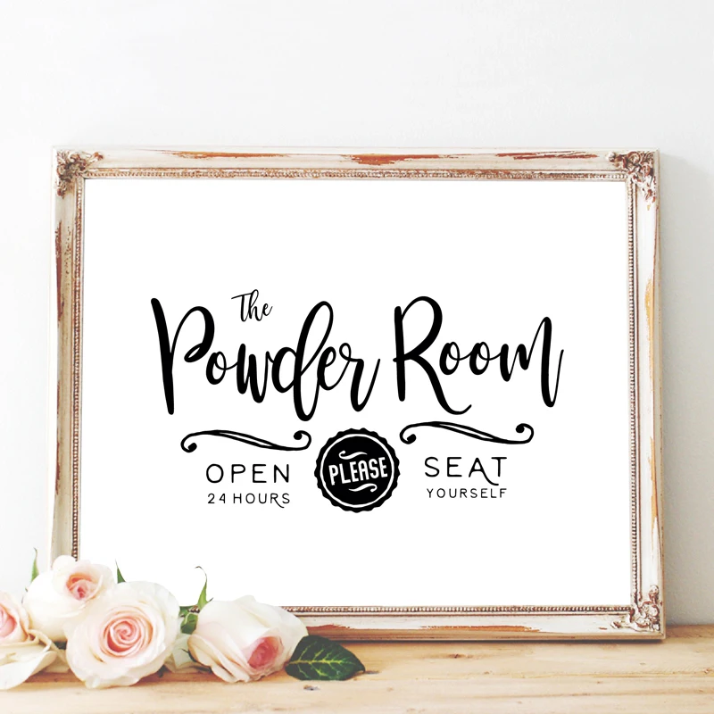 Bathroom-Sign-Prints-Farmhouse-Hotel-Restroom-Decoration-Paintings-Powder-Room-Sign-Canvas-Poster-Wall-Art-Pictures