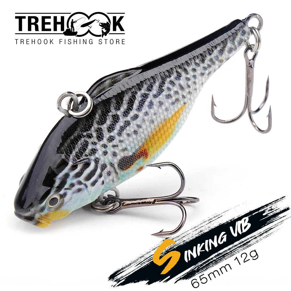 Vibpoxtrehook 12g Vib Lure - Sinking Rattling Wobblers For Trout & Pike