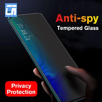 Перейти на Алиэкспресс и купить 30D анти-шпионское закаленное стекло для OPPO Reno 2 Z K3 A1K F7 защита экрана конфиденциальности для OPPO Realme 3 F11 R17 профессиональная защитная пленка