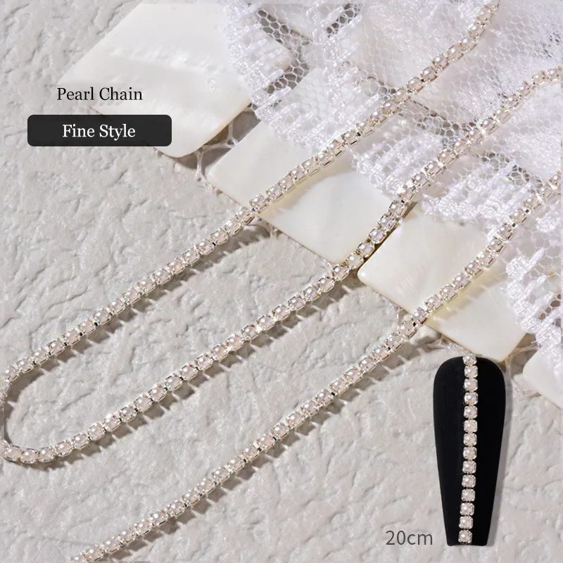 Breloques et perles de chaîne pour ongles or rose et argent_voghion.com