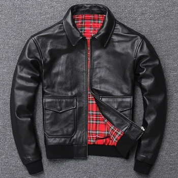 

B3 Air Force Pilot Clothing Lear Jacket In First Layer Of Cowhide Lear Lear A2 Coat Lapels