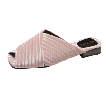 

2020 Fashion Home Female Slippers Ladies Casual Fish Mouth Mother Shoes Trend Female Sandals Slippers # 1224