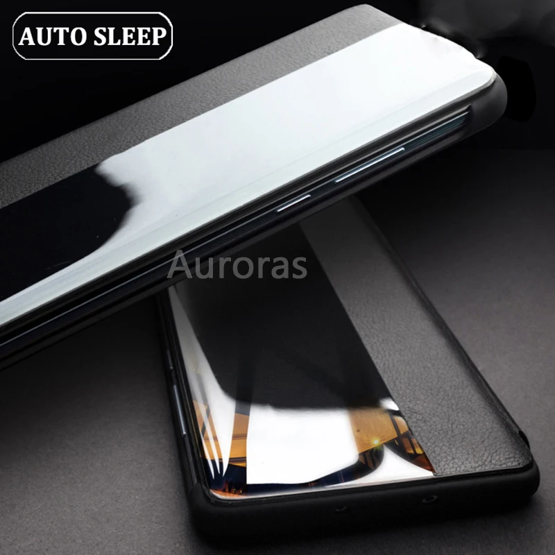 Auroras для samsung Galaxy Note 10 Note 10 Plus, умный флип-чехол с окошком для экрана, защитный чехол для samsung S8 S9 S10 S10E, кожаный чехол