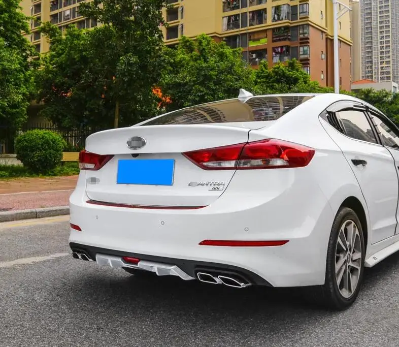 Для hyundai Elantra Body kit спойлер- для Elantra ABS задний спойлер передний бампер диффузор защитные бамперы