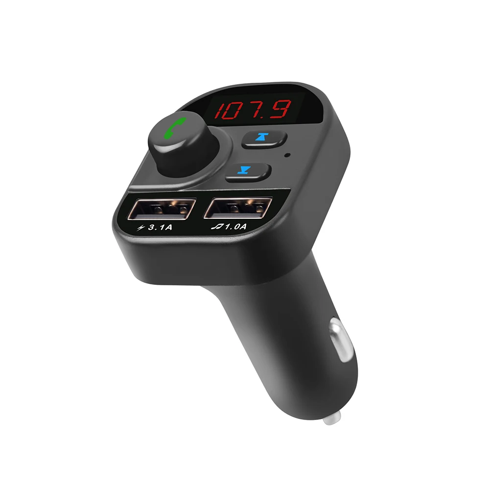 Радио fm-передатчик звуковая карта TF Bluetooth USB зарядное устройство звонки, музыка в автомобиле Hands Free беспроводной адаптер MP3-плеер Портативный