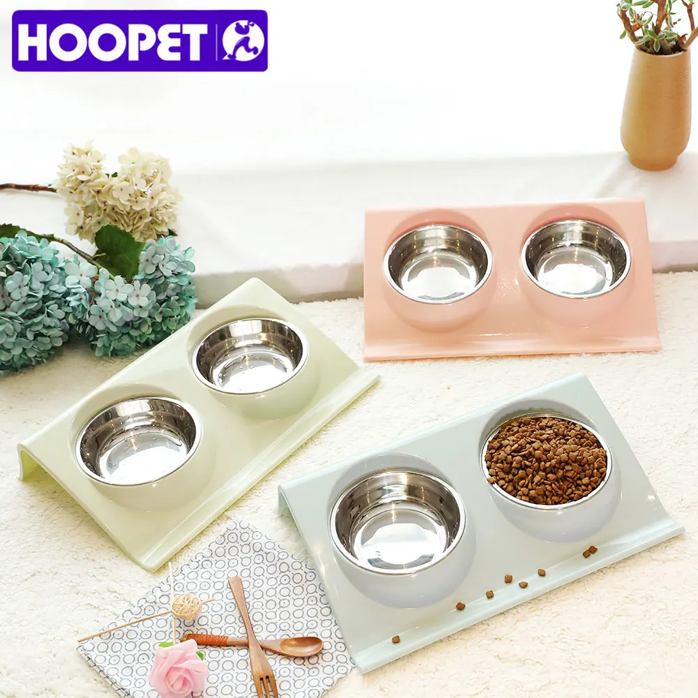 HOOPET миски из нержавеющей стали для собак щенков кошек кормушка домашних животных