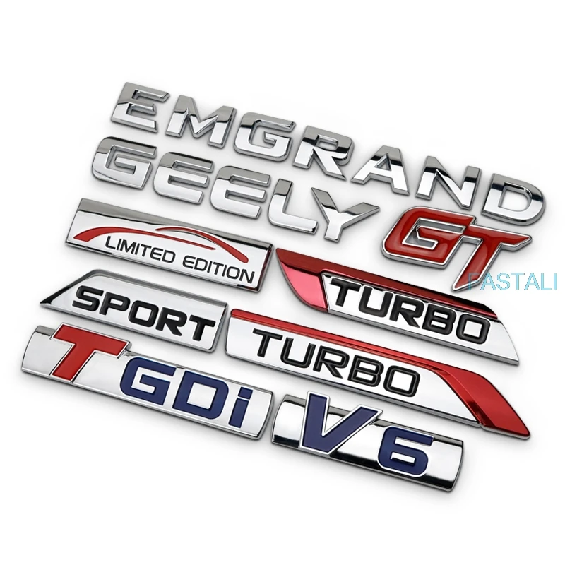 For Geely Atlas Emgrand X7 Sport Car Labeling Modified Car Stickers Tgdi V6 Turbo Gt Side Stickers Car Decoration Accessories Chromium Styling Aliexpress