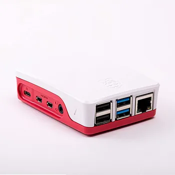 

Raspberry Pi 4 Case, iUniker Plastic Box Enclosure Shell demo board accessory ABS Case for Pi 4 Model B/ 4B Red/White New