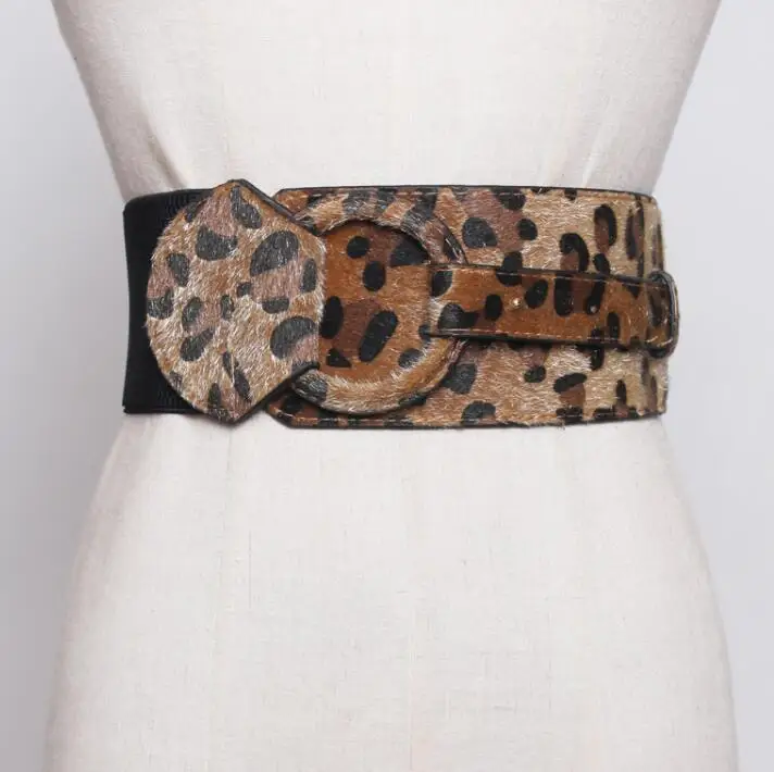 Женские Модные леопардовые пояса из искусственной кожи, женские платья, пальто, корсеты, пояс с пряжкой, широкий пояс R1752