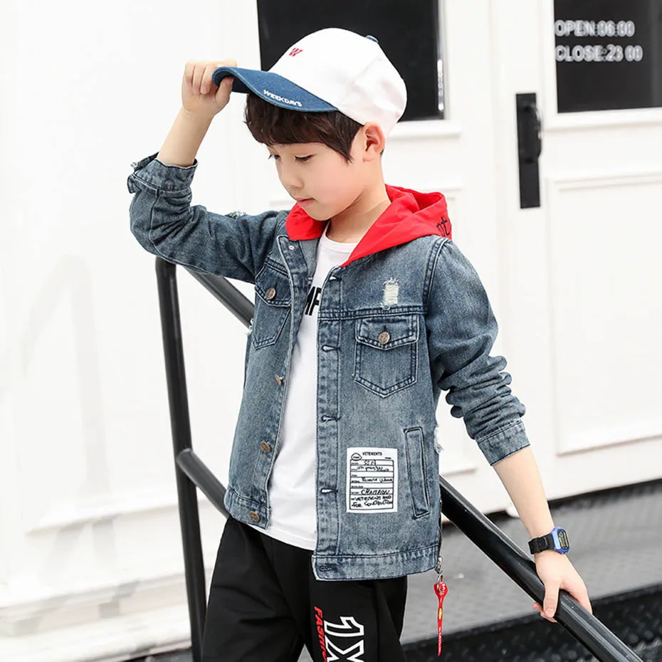 Jacket For Boy Letter Casual Boys Jackets With Zippers Mandarin Collar Outerwear For Children Autumn Casual Kids Clothes Boys