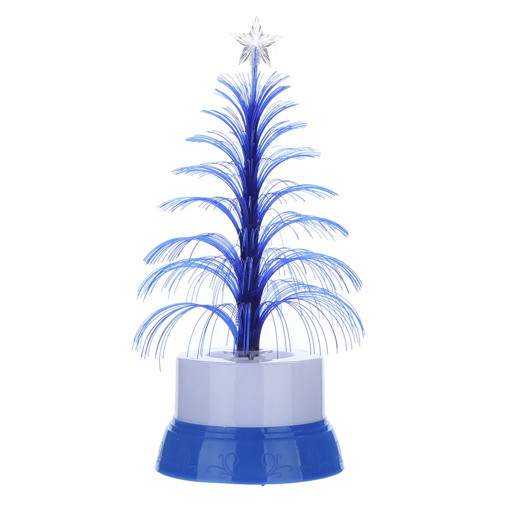 Merry Christmas LED Color Changing Mini Xmas Tree Home Table Party Decor Charm Flash christmas tree #3b05 (3)