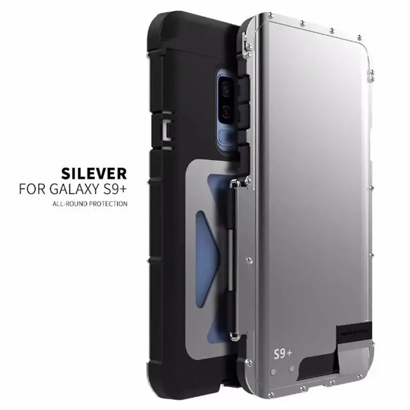 Чехол для телефона R-JUST Armor King s для samsung Galaxy S9 S9 Plus Железный человек стальной металлический противоударный чехол для Galaxy S8 S8 Plus флип-чехол