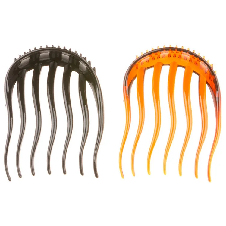 

2 PIECES Fashion Dish Hair Styling Tool Fluffy Ponytail Comb Environmental ABS Plastic Hair Comb Headdress For Women Hair Access