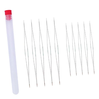 

40 Pieces Of Pearl Needles Big Eye Hand Needles With Bottle For Pearls Jewelry Making Beading Needles