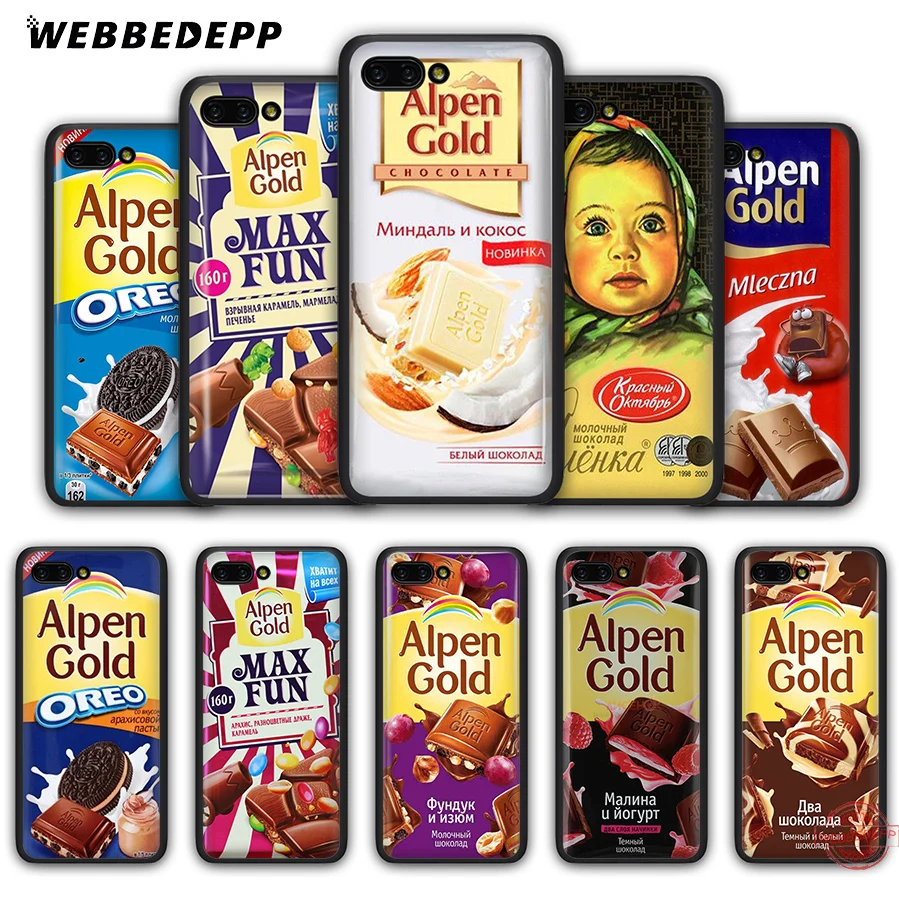 Аленка Бар Шоколад Чехлы для мобильного телефона из мягкого силикона чехол Honor 20