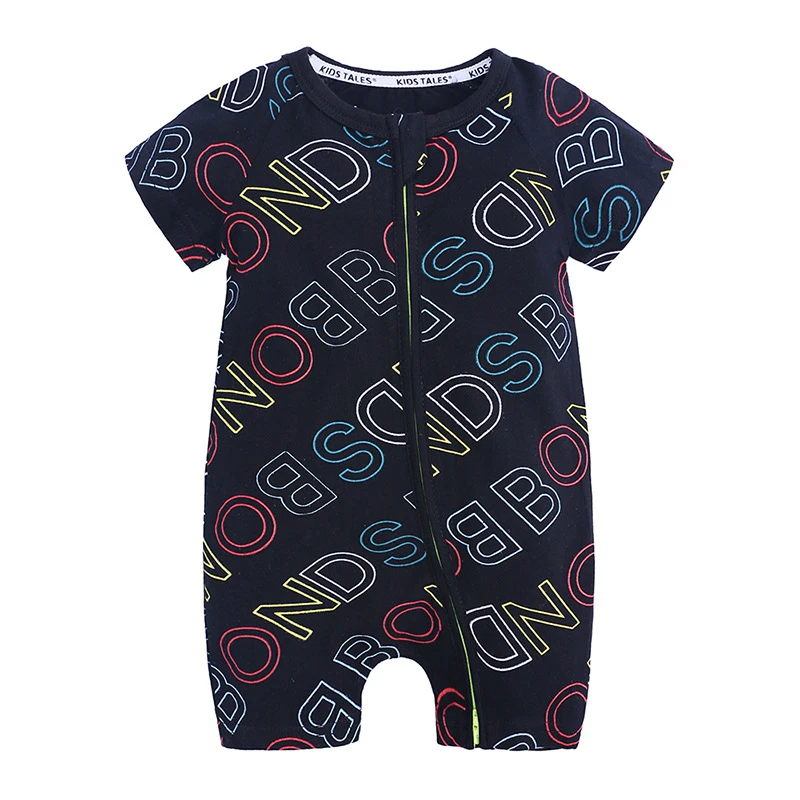 Летняя одежда для новорожденных мальчиков с рисунком короля льва; Ropa Bebe; комбинезон с короткими рукавами и треугольниками для маленьких девочек; комбинезон; костюм - Цвет: 7