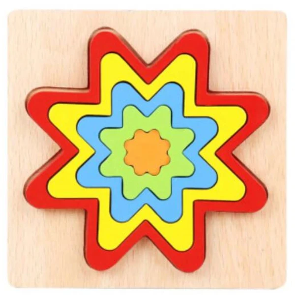 Форма познавательная доска детская Геометрическая головоломка деревянные игрушки детские развивающие игрушки Детские познавательные обучающие соответствующие игрушки - Цвет: Gear shape