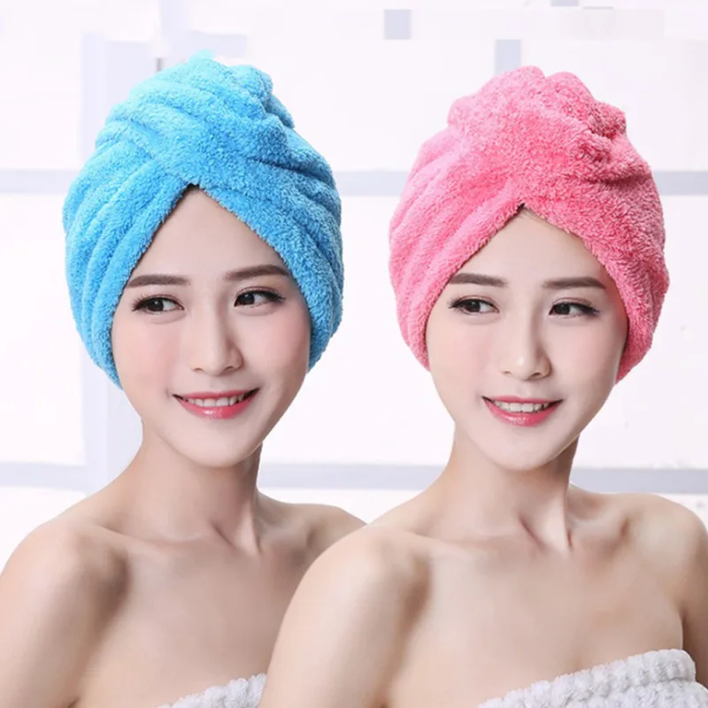 Turbie Towel Twist Hair Drying Wrap Soft Microfibe Turban Bath Cap Hat One size