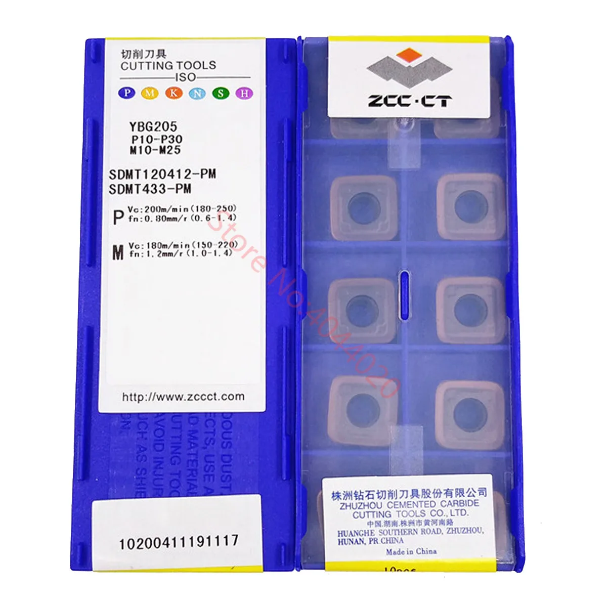 

100% Оригинальные ZCC.CT SDMT120412-PM YBG205/SDMT120412-DM YBG205 карбидные вставки 10 шт. токарные инструменты с ЧПУ