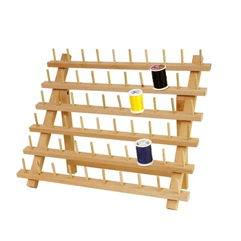 

60 Axis Wood Thread Rack Spool Sewing Organizer Wood Thread Tailor Rack Premium Beechwood Thread Rack Spool Organizer Storage