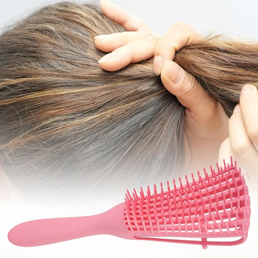 Eight claw Comb Straight Curly Hair Comb Plastic Breathable Fluffy Oil Massage Comb Essential Octopus Ribs 2