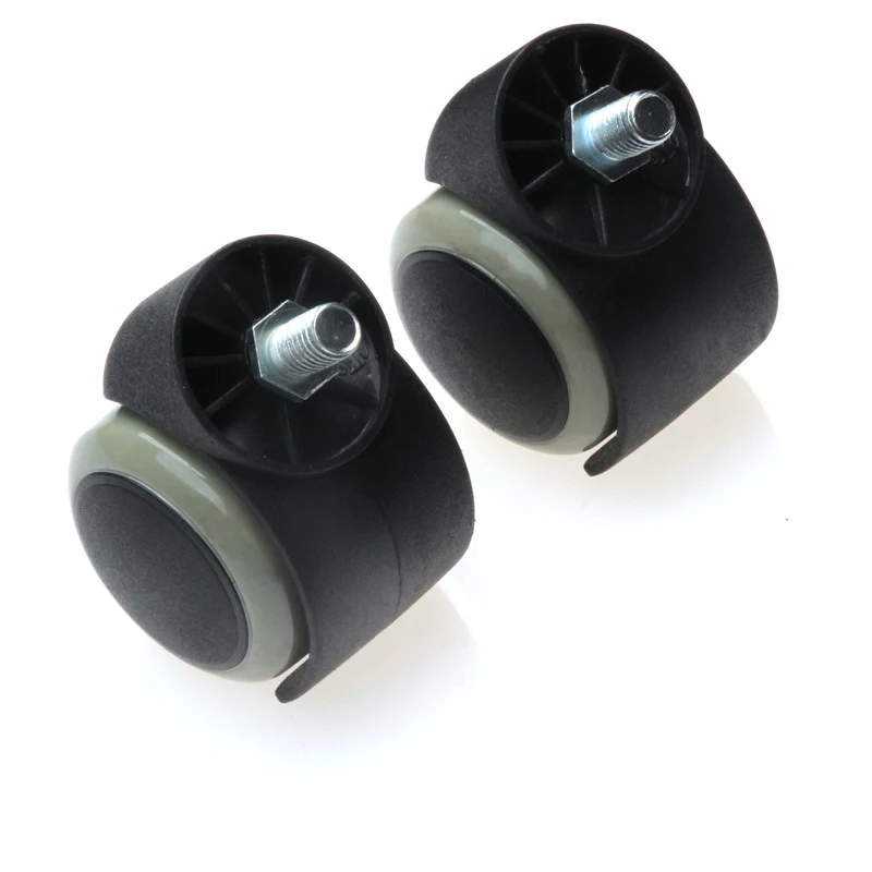 ZENHOSIT 1Pcs Universal Mute CasterReplacement Office Chair Swivel Rubber Rollers Wheels for Hardware Furniture 2 Inch