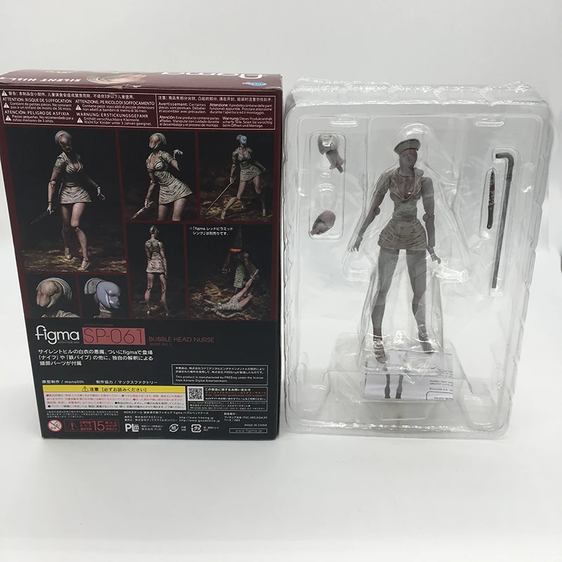 Figma Sp 055 Silent Hill 2 Красная фигурка пирамиды голова пузырька медсестра 061 игрушка на