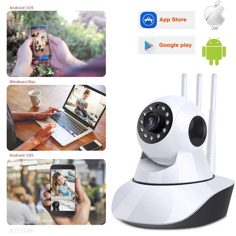 HD 1080P IP камера, беспроводной детский монитор, 2 Мп, Wi-Fi, купольная камера ночного видения, автоматическое отслеживание, домашнее охранное видеонаблюдение, CCTV, домашняя камера для домашних животных