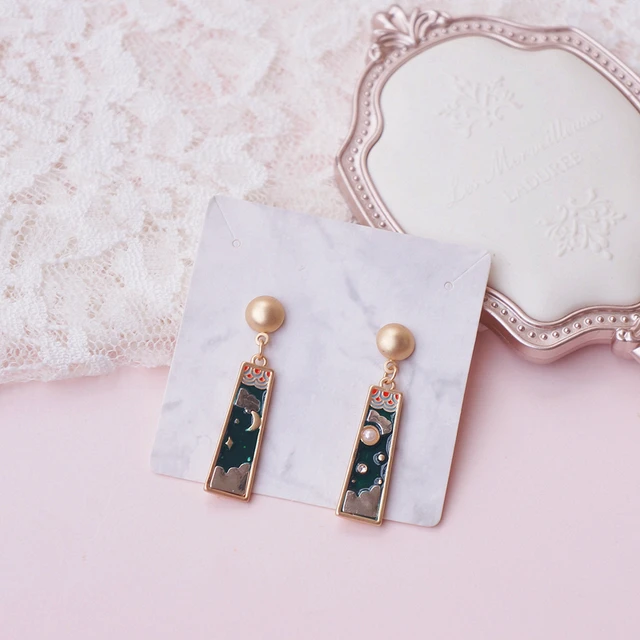 Japanese Style Clip Earrings  Clips Ears Piercing Japanese - Vintage Style  - Aliexpress