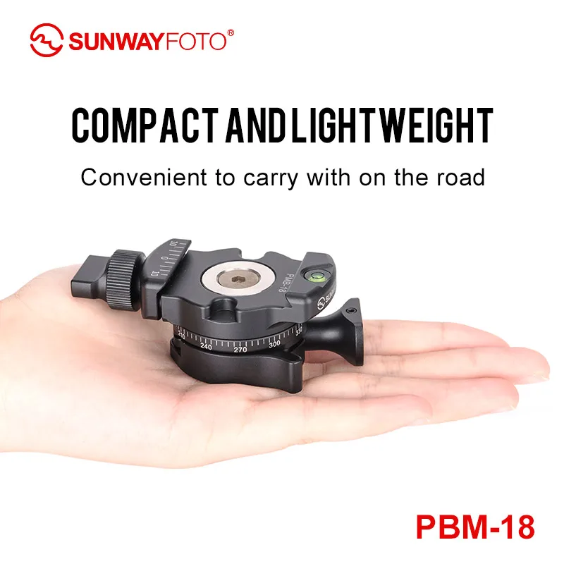 SUNWAYFOTO  PMB-18 mini tripod ball head viode head for phones and camera ballhead  easy to carry inverted ball head