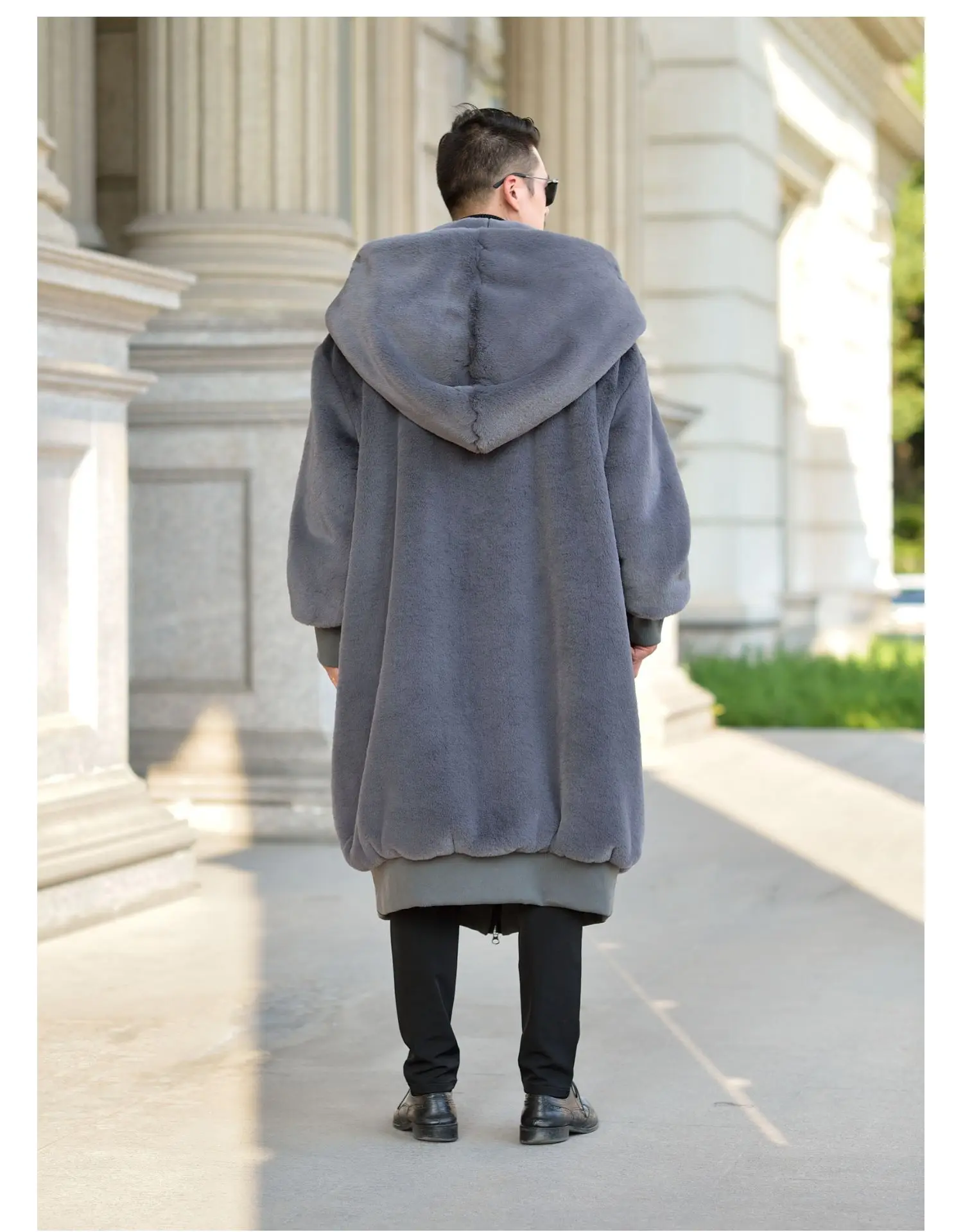 25 градусов новые меховые пальто зимние с капюшоном из искусственного меха мужские теплые на молнии Роскошная верхняя одежда мужские кожаные куртки длинное пальто большого размера